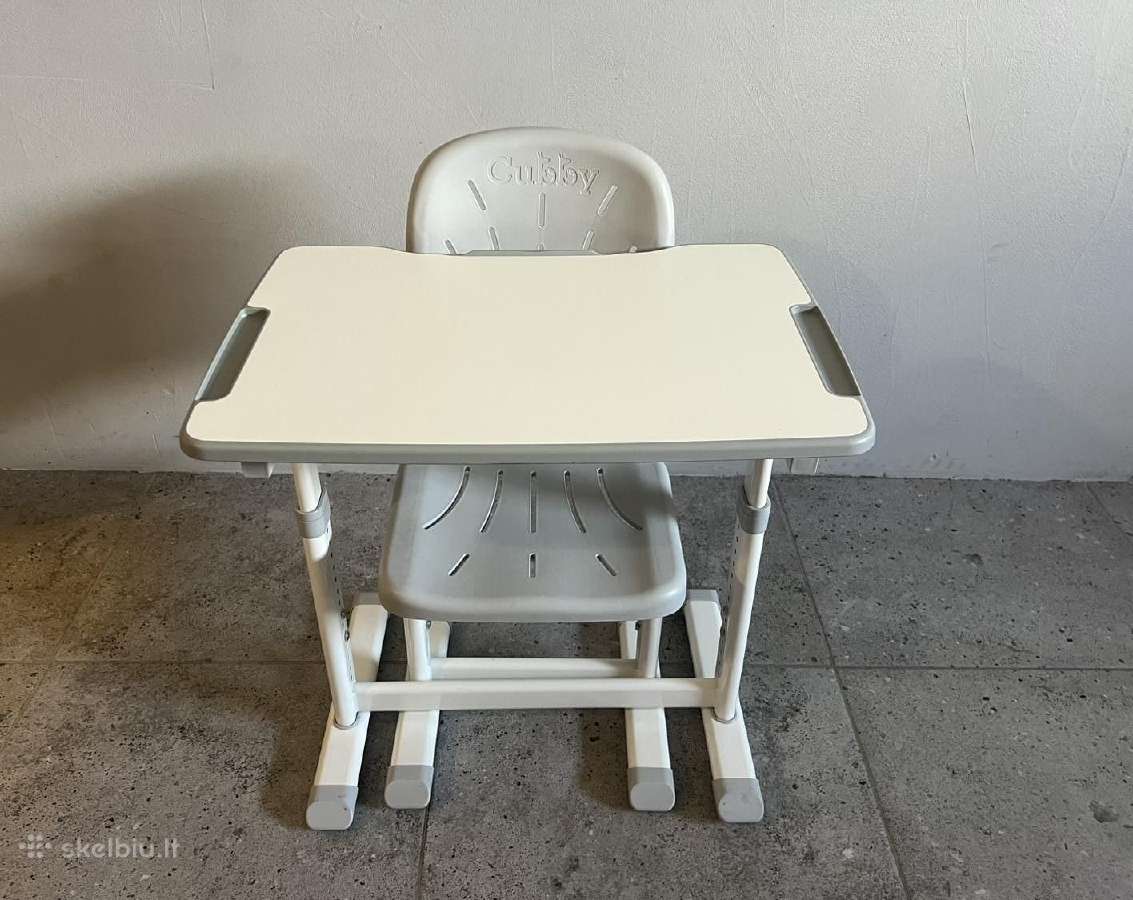 Reguliuojamo auščio stalas cubby su kėde - nuotraukos Nr. 2