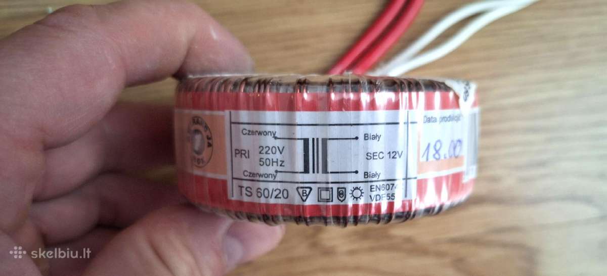 Toroidinis transformatorius 220v 12v 60w 100w - nuotraukos Nr. 8
