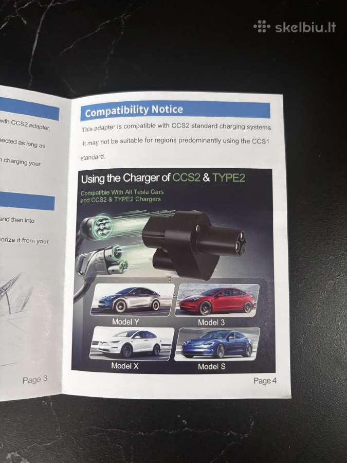 Tesla adapteris Ccs2 - Nacs (usa>eu) - nuotraukos Nr. 7