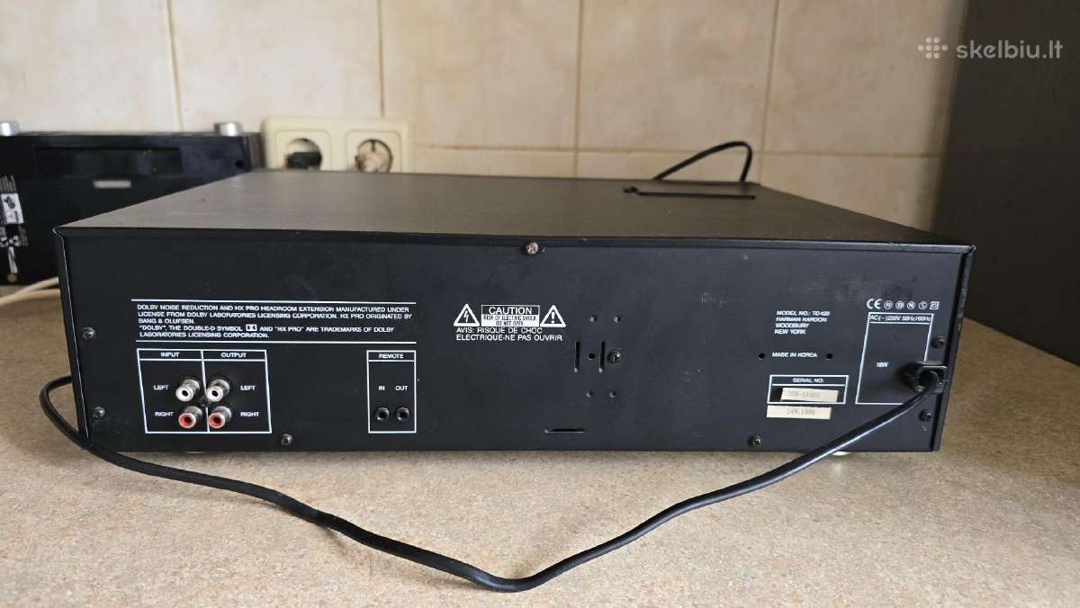 Harman Kardon Td420 kasetinė deka. - nuotraukos Nr. 3