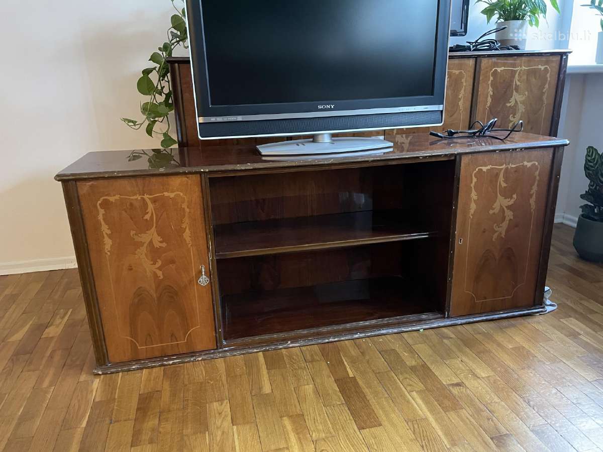 Spintelė lentyna antikvarinė vintažinė midcentury - nuotraukos Nr. 3