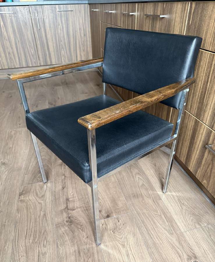 Vintažinis bauhaus stiliaus krėslas - nuotraukos Nr. 3