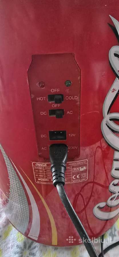 Coca-cola skardinės formos mini šaldytuvas 10l Nw - nuotraukos Nr. 3
