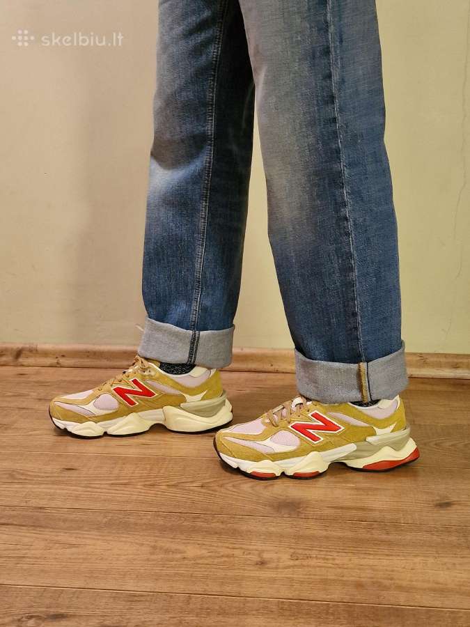 Stilingi nauji New Balance 9060 batai ruda raudona - nuotraukos Nr. 4