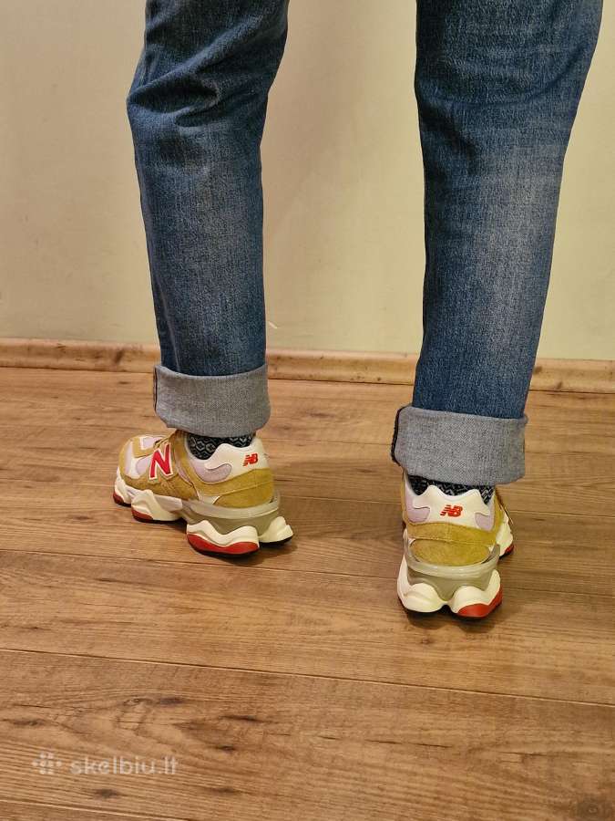 Stilingi nauji New Balance 9060 batai ruda raudona - nuotraukos Nr. 5