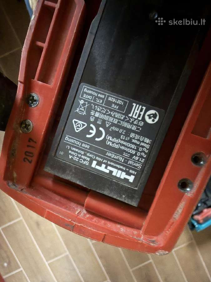 Hilti Sfc 22-a suktuvo komplektas - nuotraukos Nr. 7