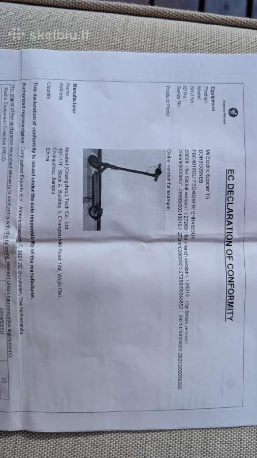 Mi Electric Scooter 1s - nuotraukos Nr. 4