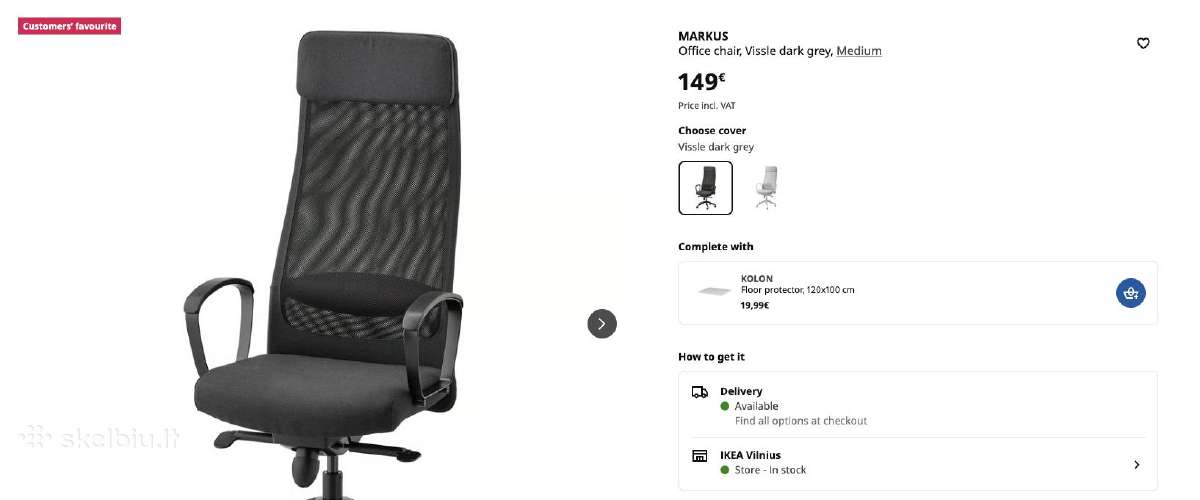 Ikea Markus kede - nuotraukos Nr. 8