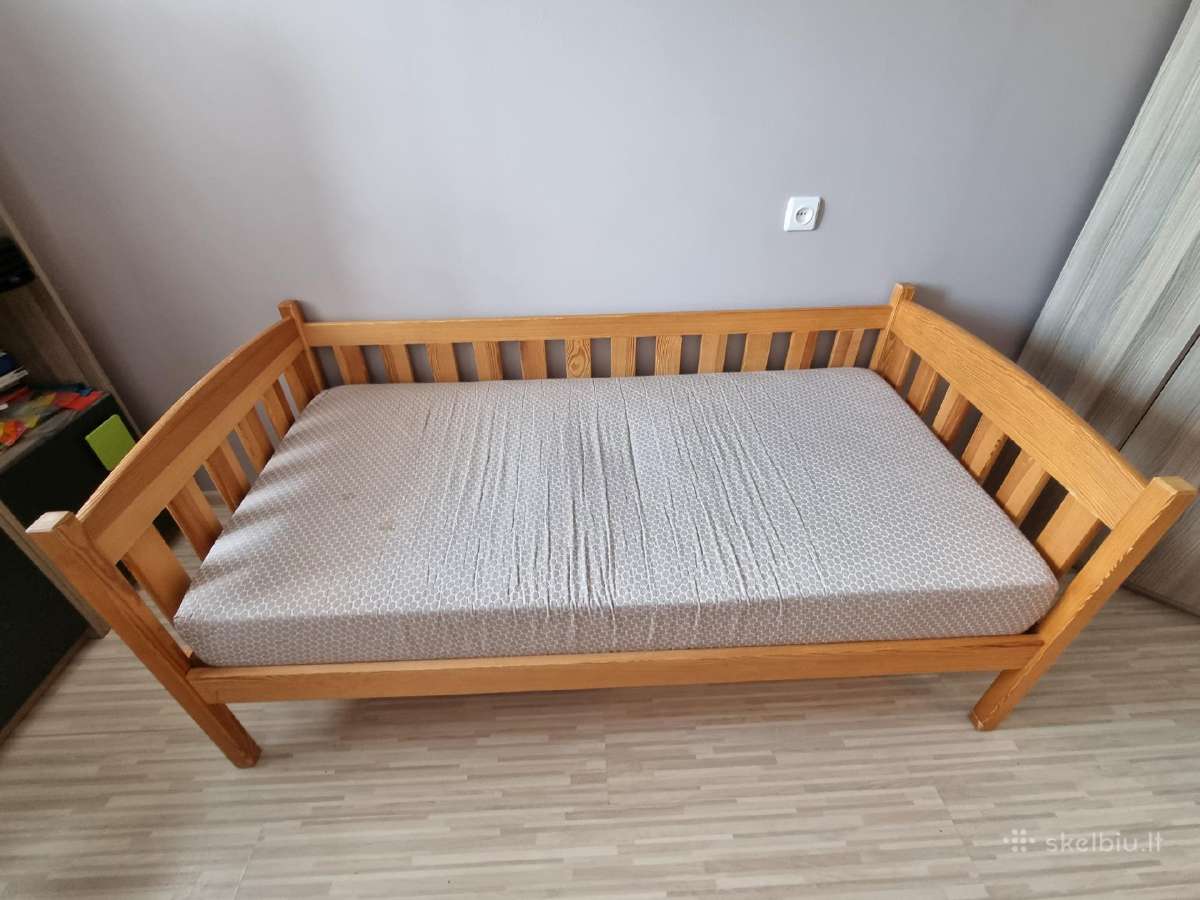 Natūralaus medžio lova 80160 su Lonas Vega - nuotraukos Nr. 2