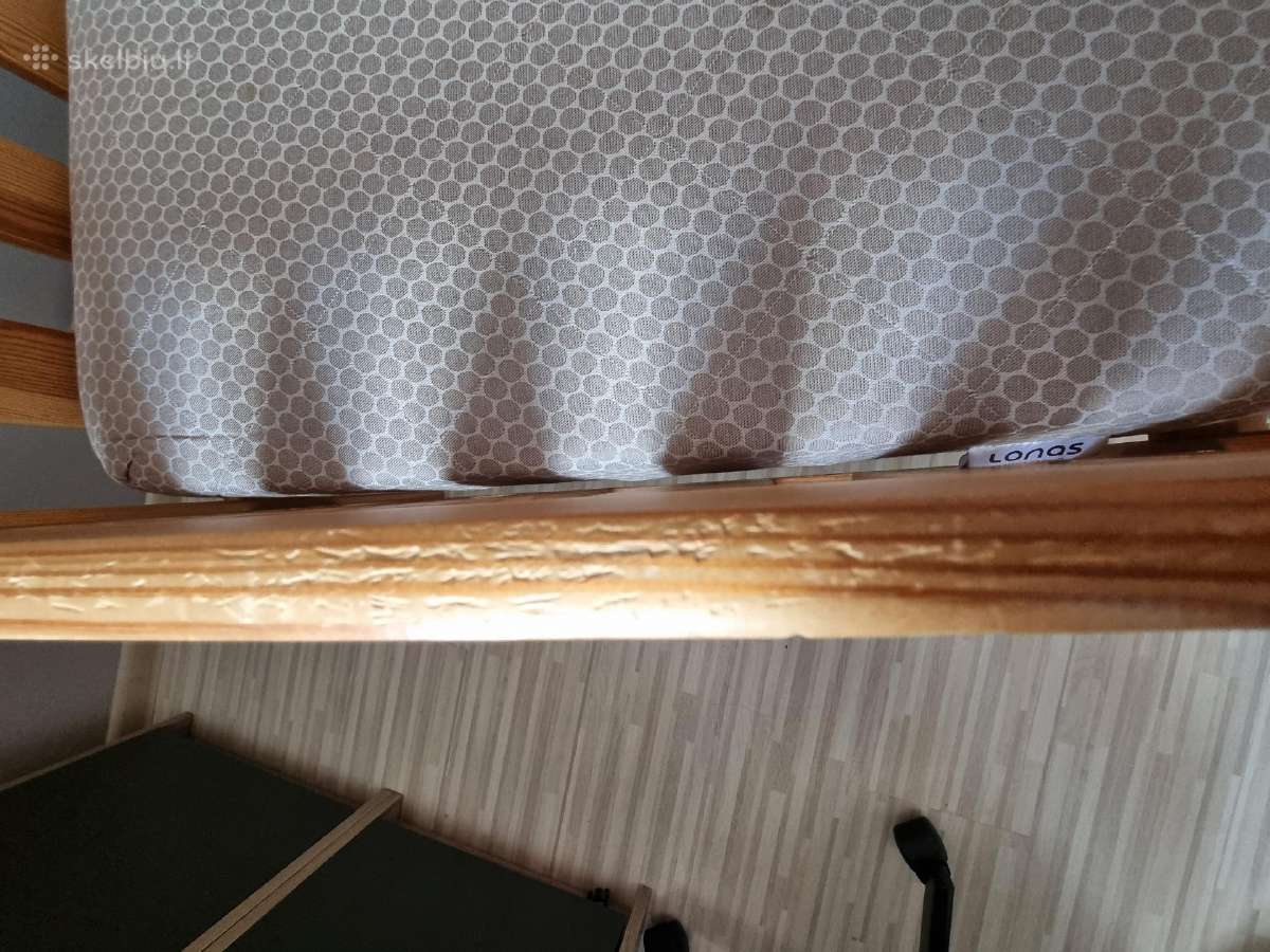 Natūralaus medžio lova 80160 su Lonas Vega - nuotraukos Nr. 5
