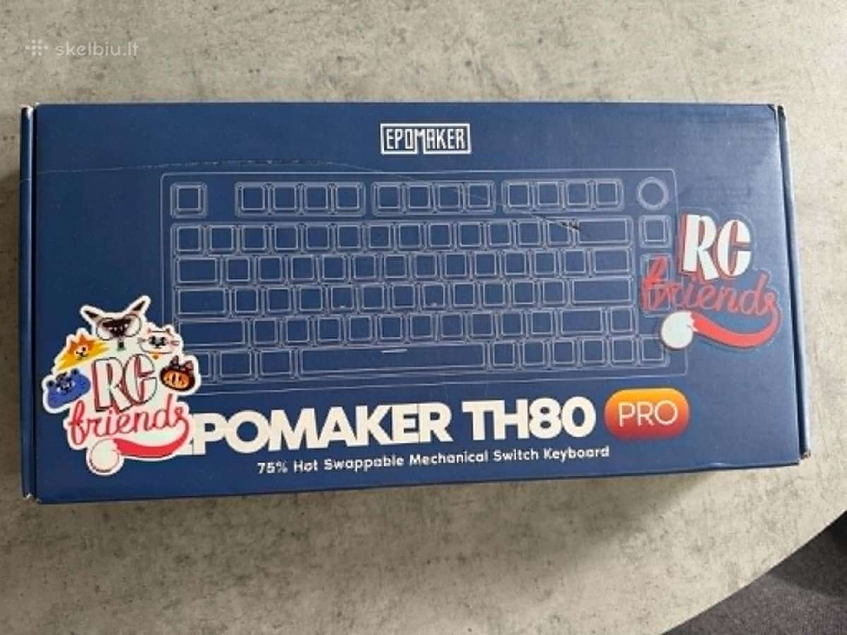 Nauja zaidimu Epomaker Th80 Pro klaviatura - nuotraukos Nr. 2