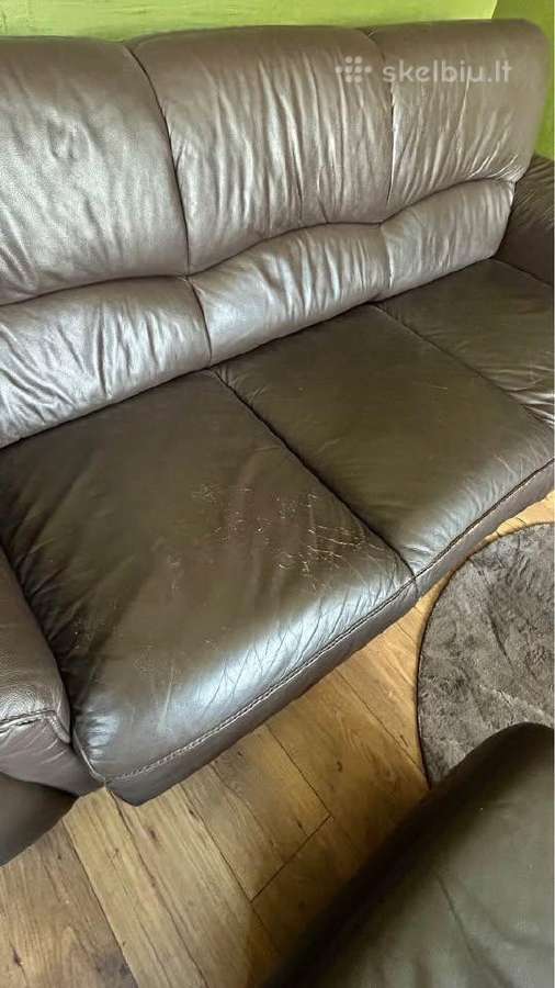 Odinė sofa lova - nuotraukos Nr. 5
