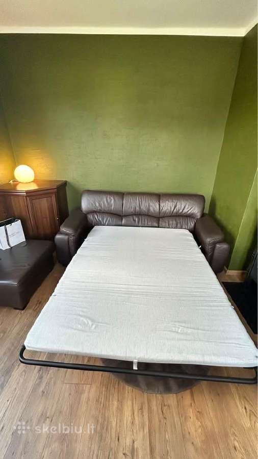 Odinė sofa lova - nuotraukos Nr. 3
