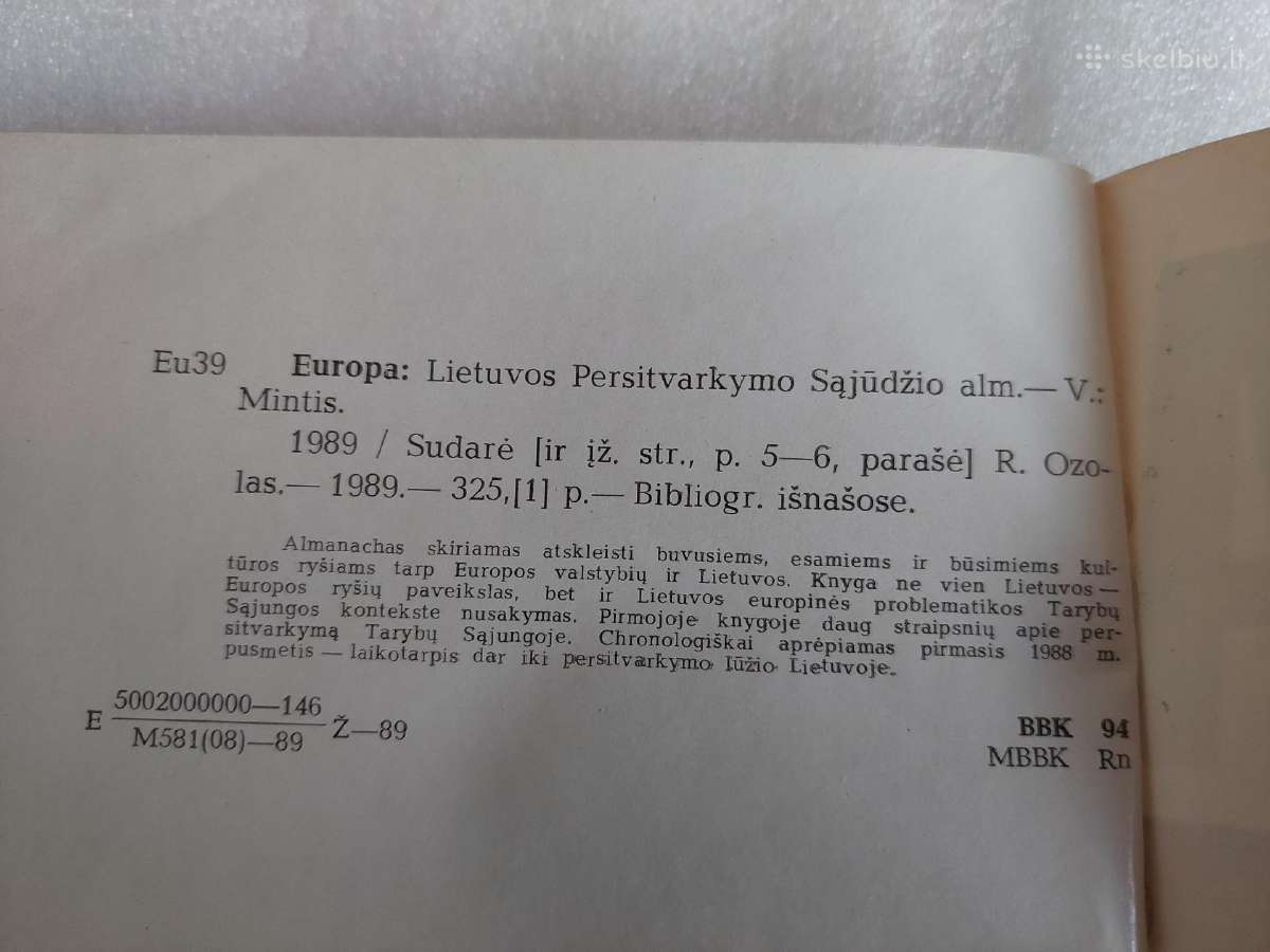 Europa 1988 - nuotraukos Nr. 5