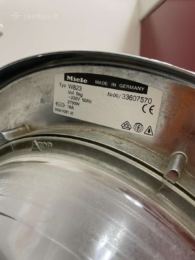 Miele skalbyklė W823 ir džiovyklė T432 - nuotraukos Nr. 4