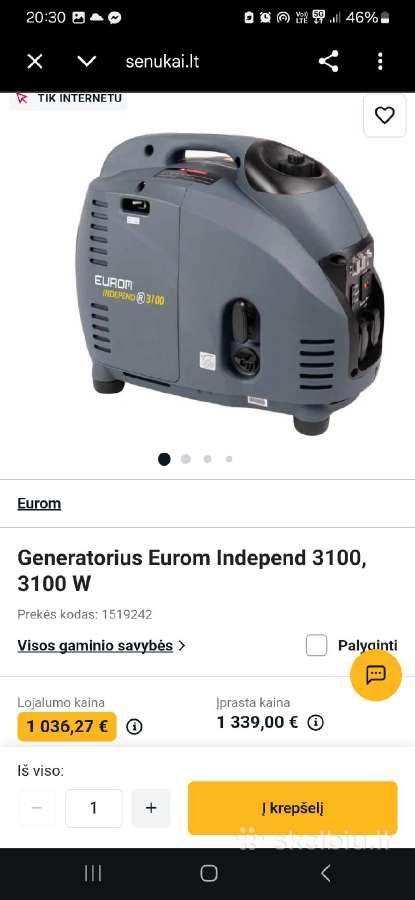 Naujas generatorius 3,1kw - nuotraukos Nr. 7