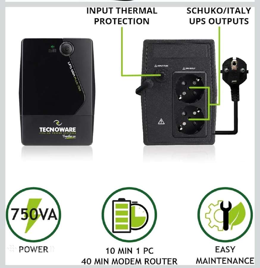 Įtampos stabilizatorius tecnoware ups era plus - nuotraukos Nr. 2
