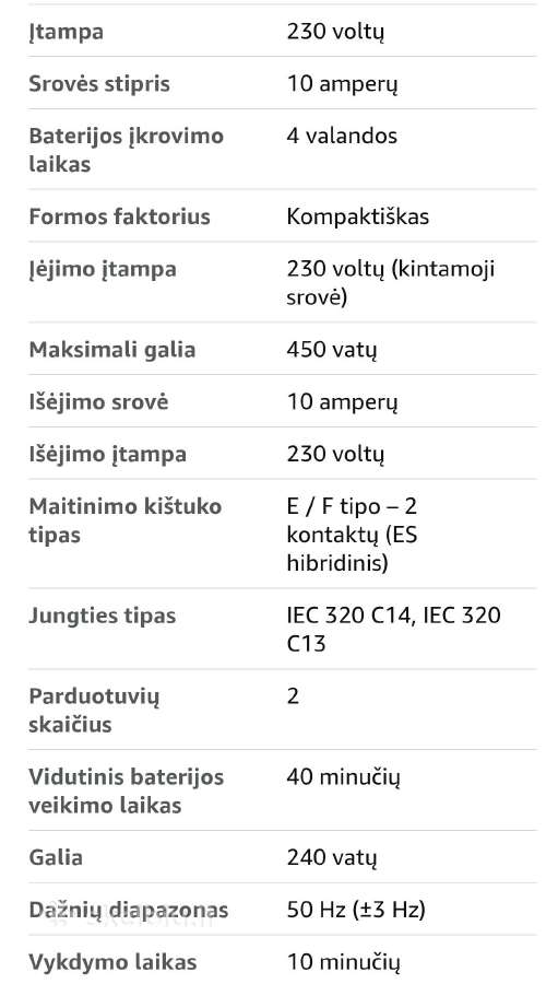 Įtampos stabilizatorius tecnoware ups era plus - nuotraukos Nr. 5