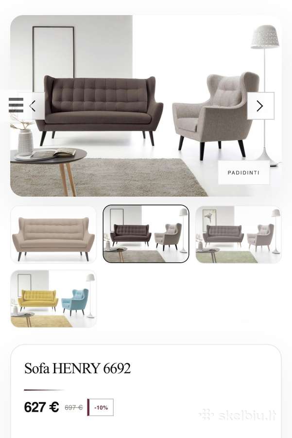 Sofa Henry - nuotraukos Nr. 6
