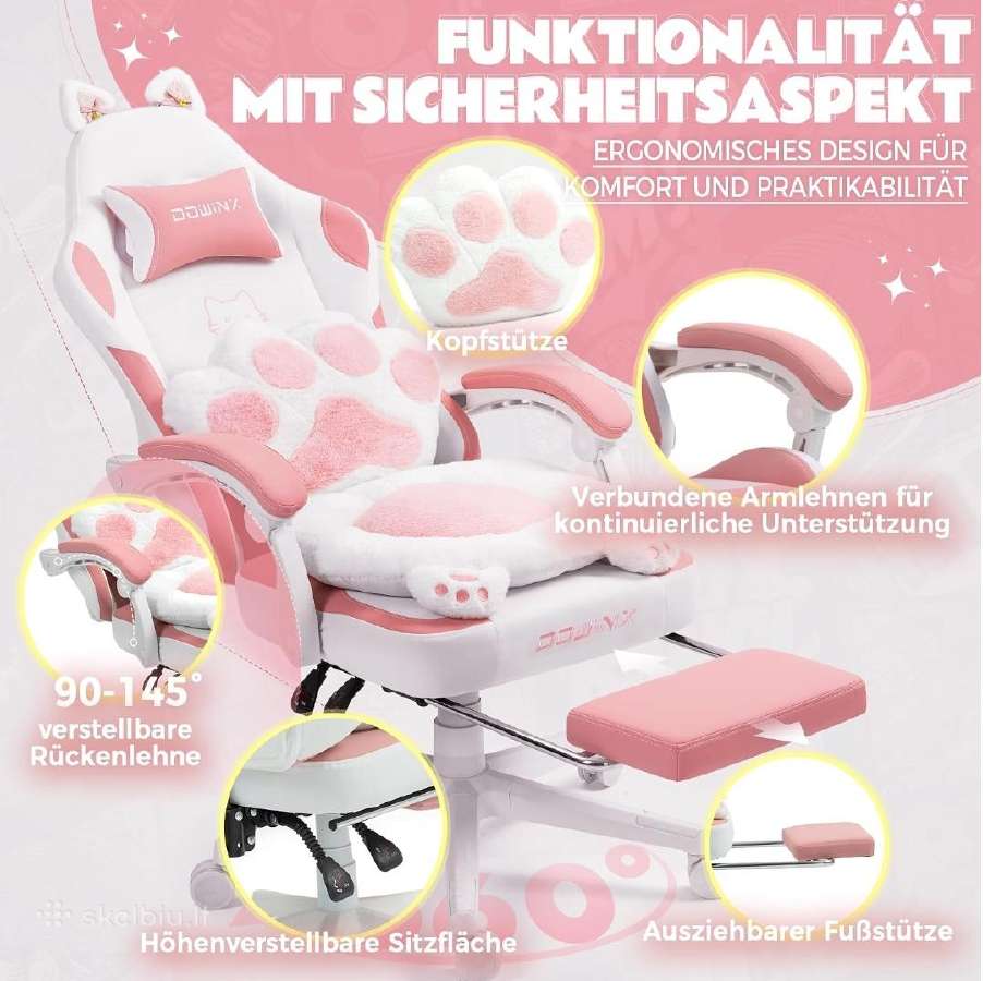 Žaidimų, kompiuterinė kėdė Dowinx - nuotraukos Nr. 4