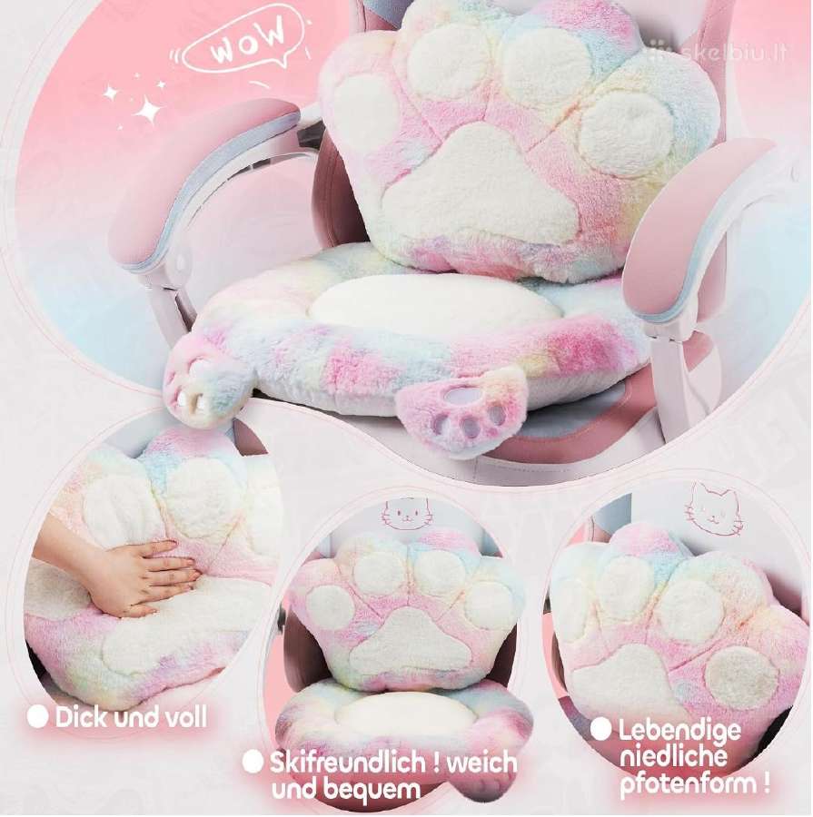 Žaidimų, kompiuterinė kėdė Meenice - nuotraukos Nr. 2