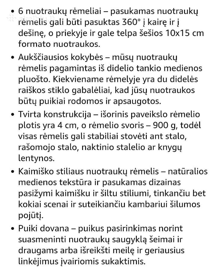 6 nuotraukų rėmelis - nuotraukos Nr. 5