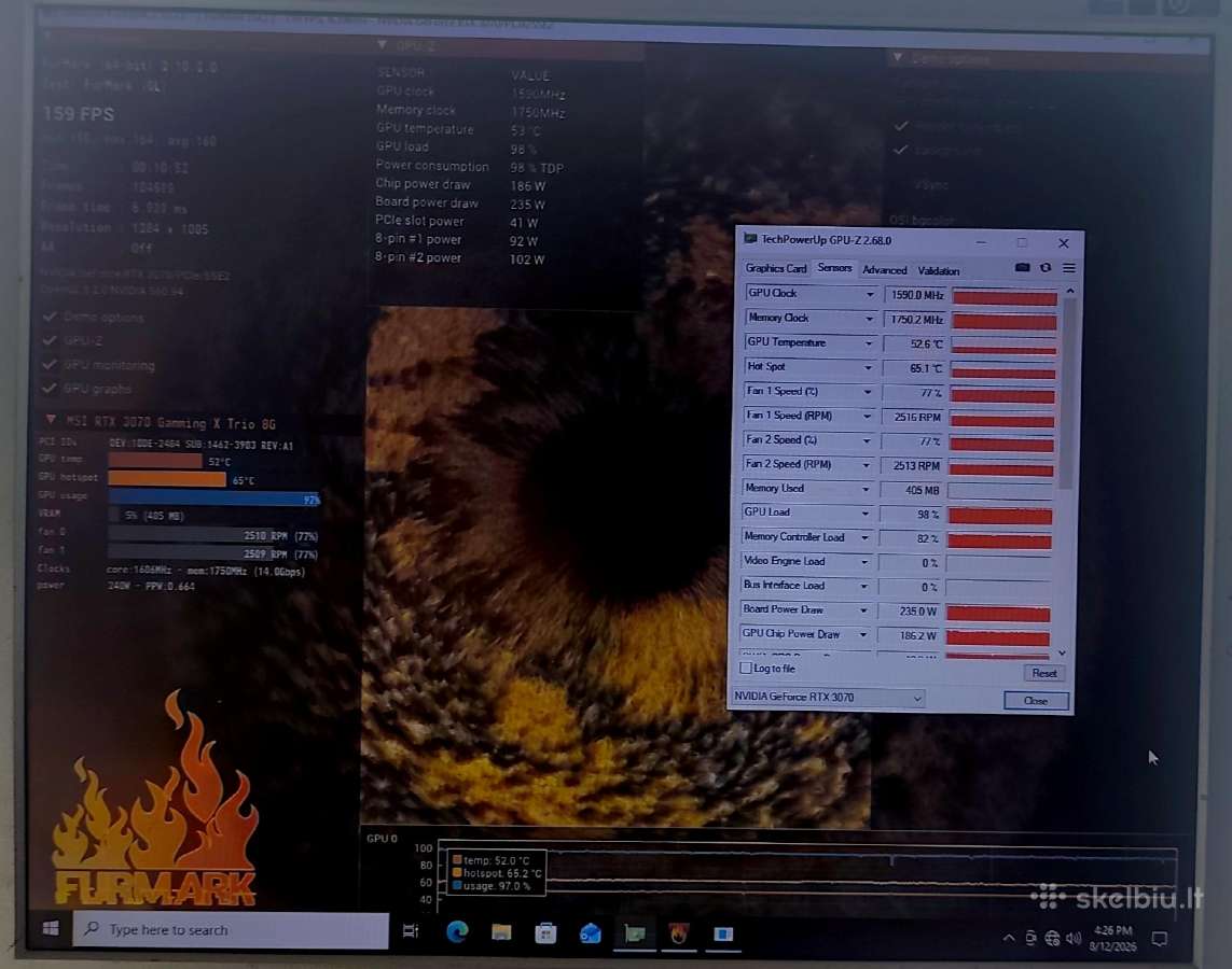 Rtx 3070 Msi Gamingx Trio - nuotraukos Nr. 3