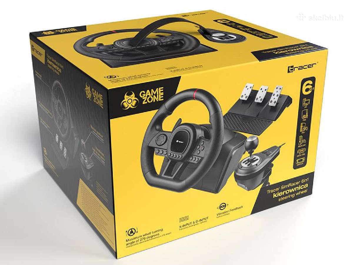 Tracer Simracer Manual Gearbox 6 in 1 – game wheel - nuotraukos Nr. 3