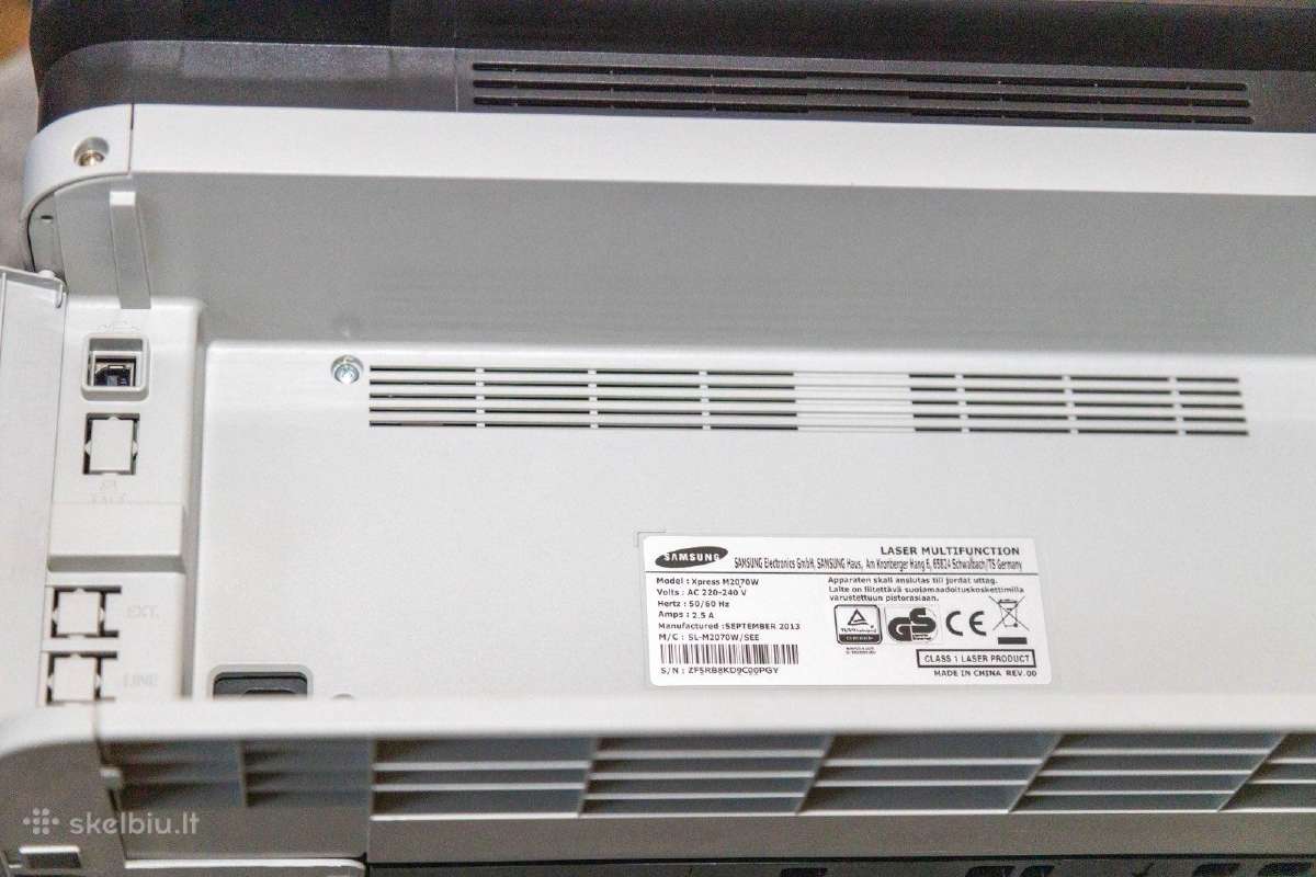Samsung m2070w spausdintuvas - nuotraukos Nr. 6