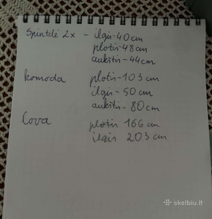 Parduodamas miegamojo baldų komplektas - nuotraukos Nr. 10