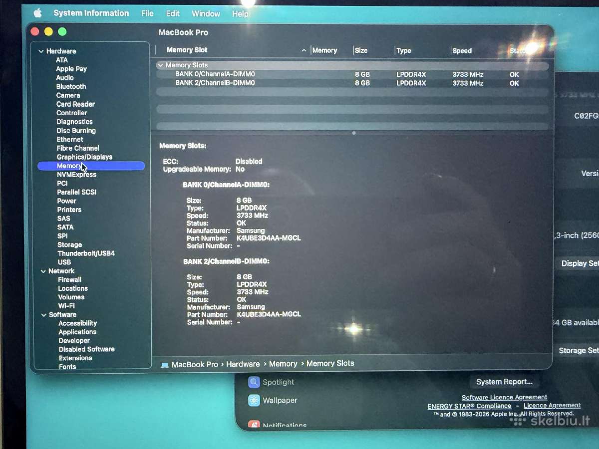 Apple MacBook Pro 13 2020 i7 / 16 GB / 1 TB - nuotraukos Nr. 7