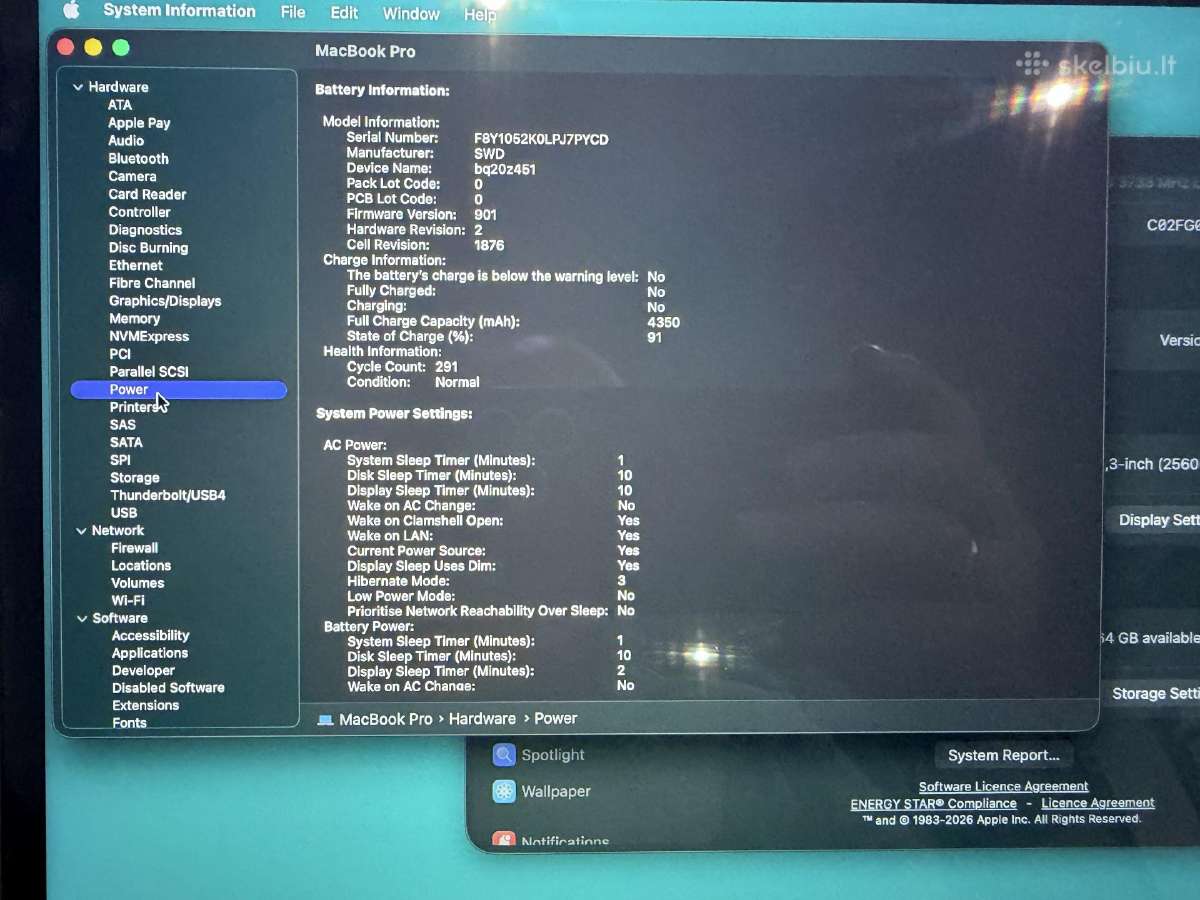 Apple MacBook Pro 13 2020 i7 / 16 GB / 1 TB - nuotraukos Nr. 8