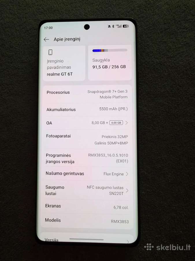 Realme Gt6 T - nuotraukos Nr. 5
