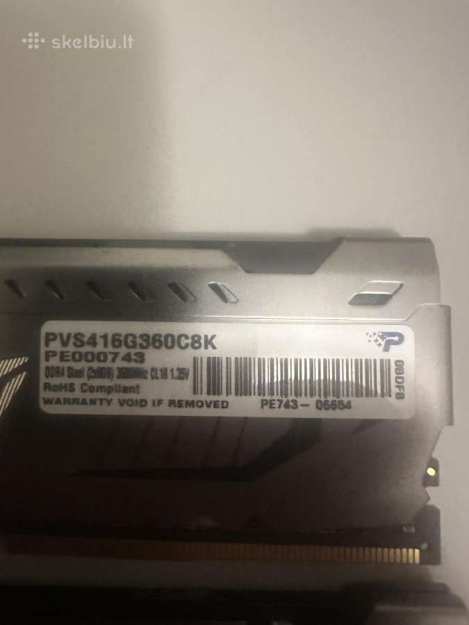 Patriot Viper ddr4 RAM 16gb 3200mhz - nuotraukos Nr. 2