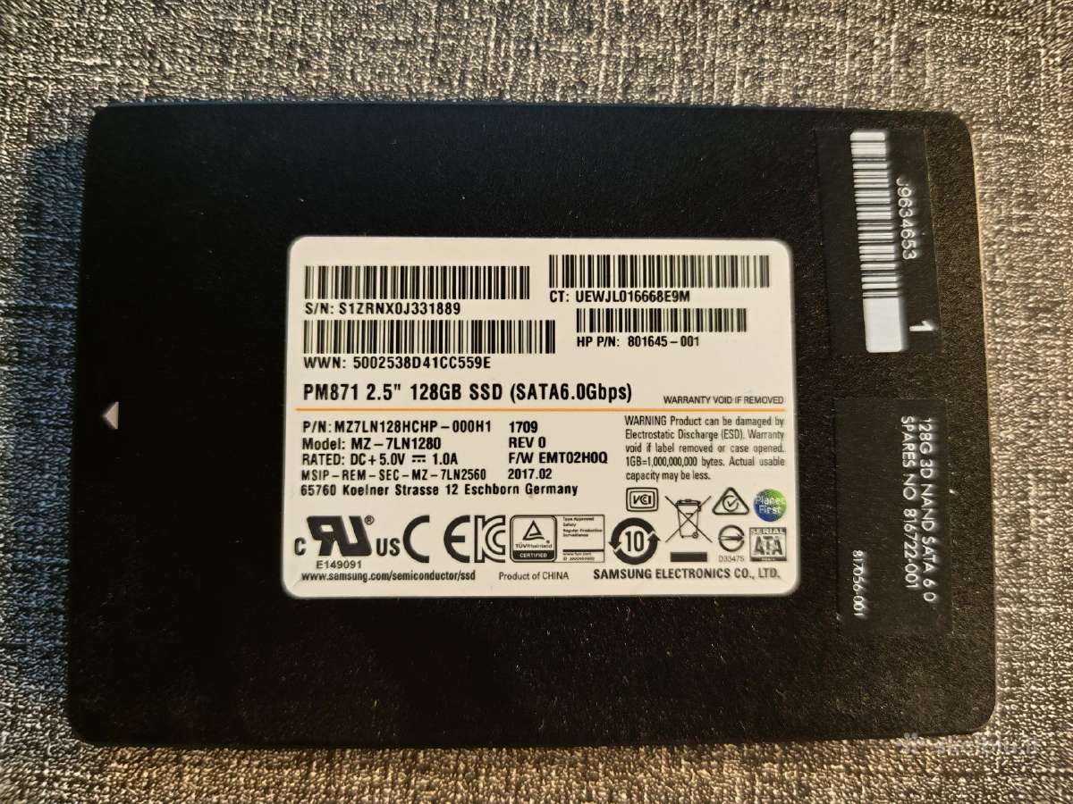 SSD sata išparduodu - nuotraukos Nr. 3
