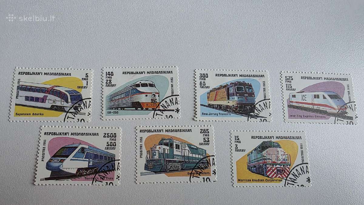Traukiniai>pasaulio pašto ženklai ->World stamps<- - nuotraukos Nr. 9