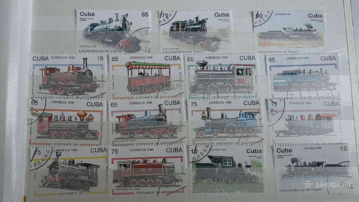 Traukiniai>pasaulio pašto ženklai ->World stamps<- - nuotraukos Nr. 15