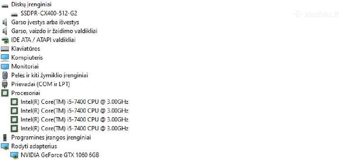 Žaidimų kompiuteris su i5/SSD/16gb RAM/gtx1060 6gb - nuotraukos Nr. 4