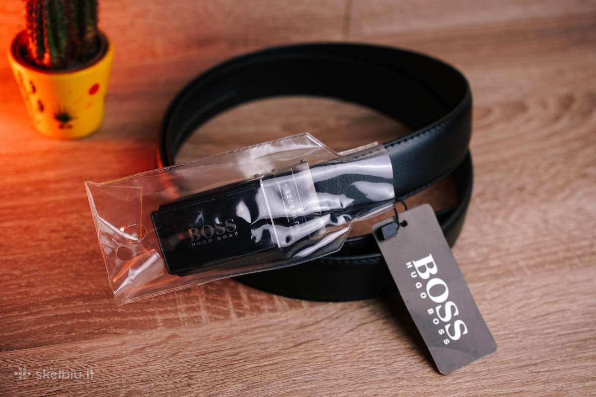 Odinis automatinis Hugo Boss vyriškas diržas - nuotraukos Nr. 2