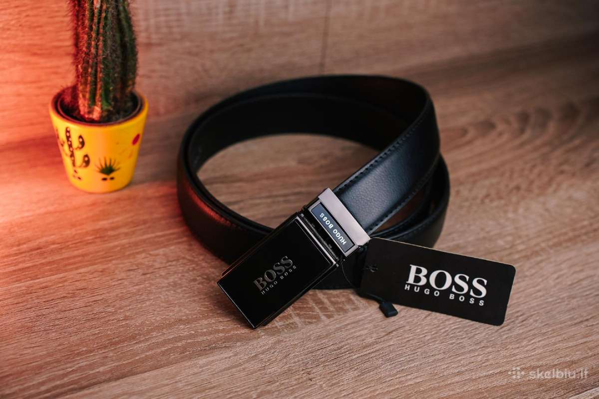 Odinis automatinis Hugo Boss vyriškas diržas - nuotraukos Nr. 7