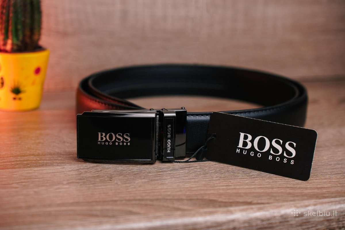 Odinis automatinis Hugo Boss vyriškas diržas - nuotraukos Nr. 10