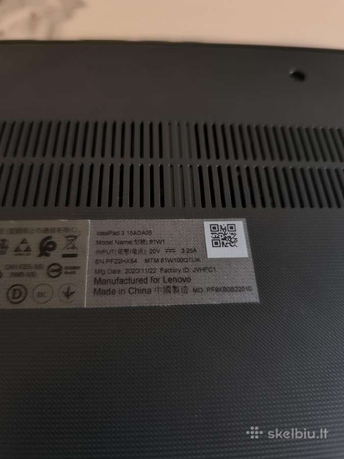 Lenovo Ideapad 3 Ryzen 12 GB RAM, gera baterija - nuotraukos Nr. 7