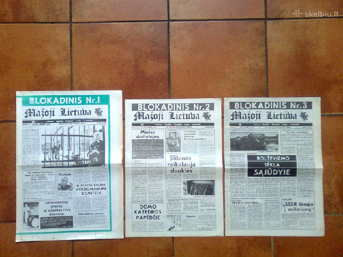 Pirmieji blokadiniai "Mažoji Lietuva" numeriai