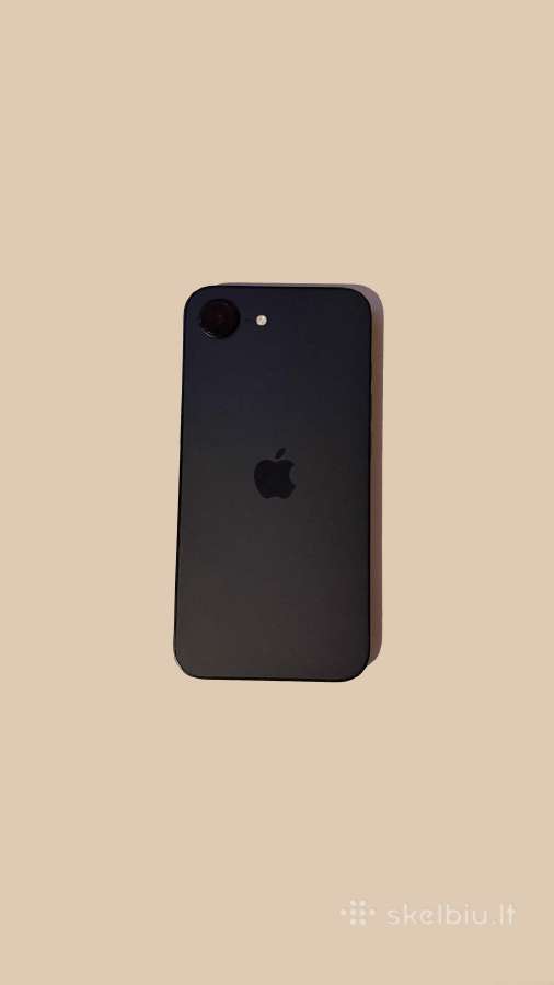 iPhone 16e Juodas 128gb - nuotraukos Nr. 2