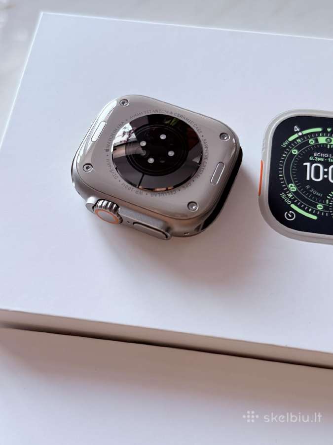 Apple watch ultra 3 natural titanium ocean band - nuotraukos Nr. 2