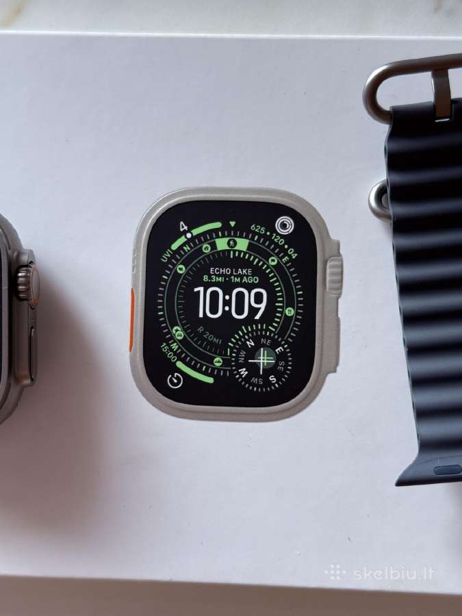 Apple watch ultra 3 natural titanium ocean band - nuotraukos Nr. 4