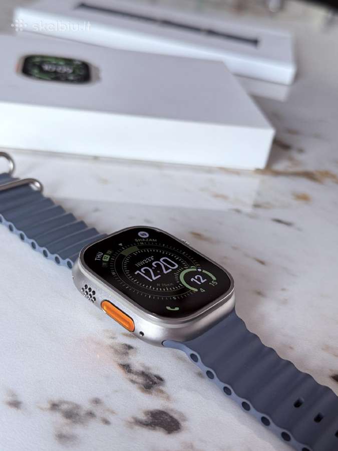 Apple watch ultra 3 natural titanium ocean band - nuotraukos Nr. 8