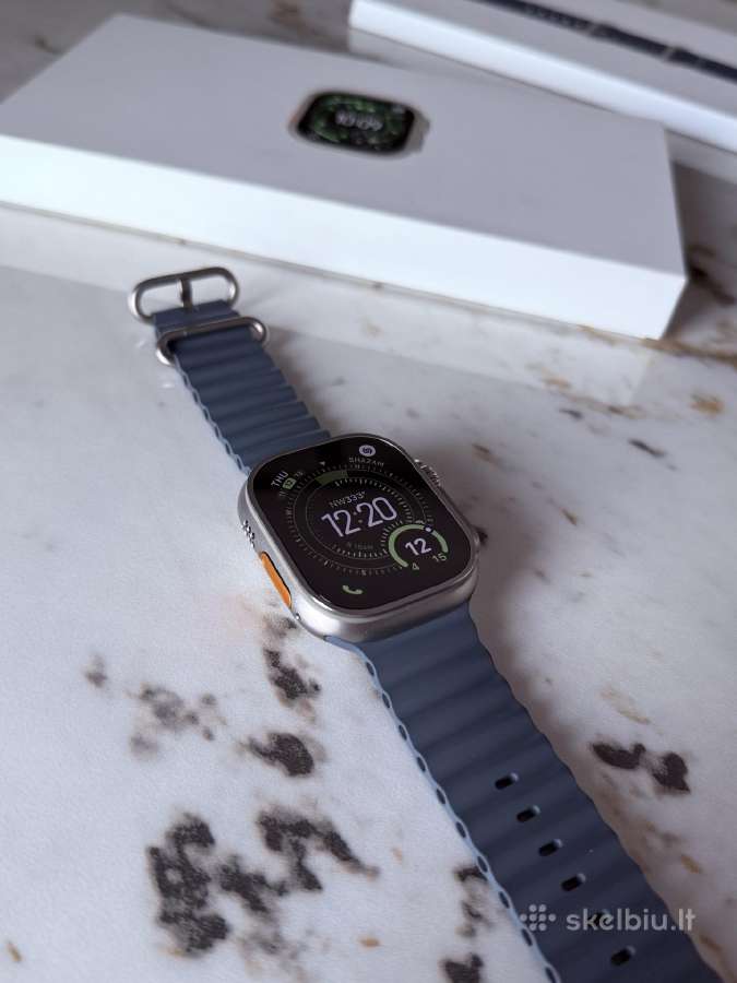Apple watch ultra 3 natural titanium ocean band - nuotraukos Nr. 9
