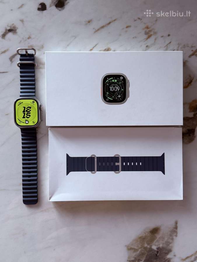 Apple watch ultra 3 natural titanium ocean band - nuotraukos Nr. 12