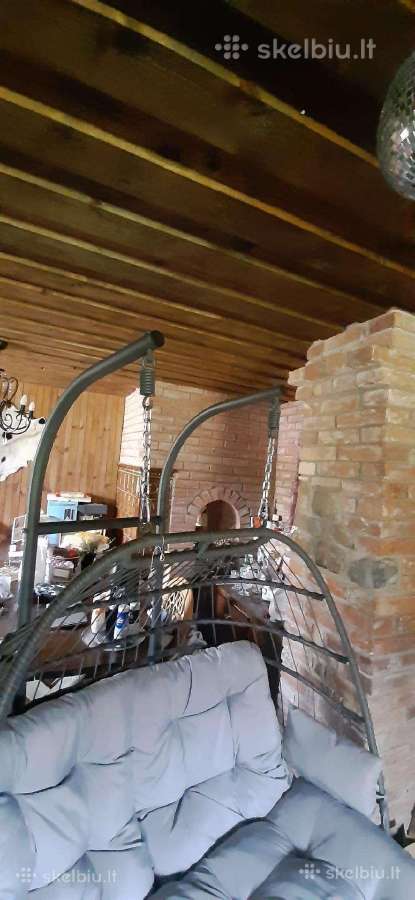 Dvigubas pakabinamas krėslas lengvai sulankstomas - nuotraukos Nr. 7